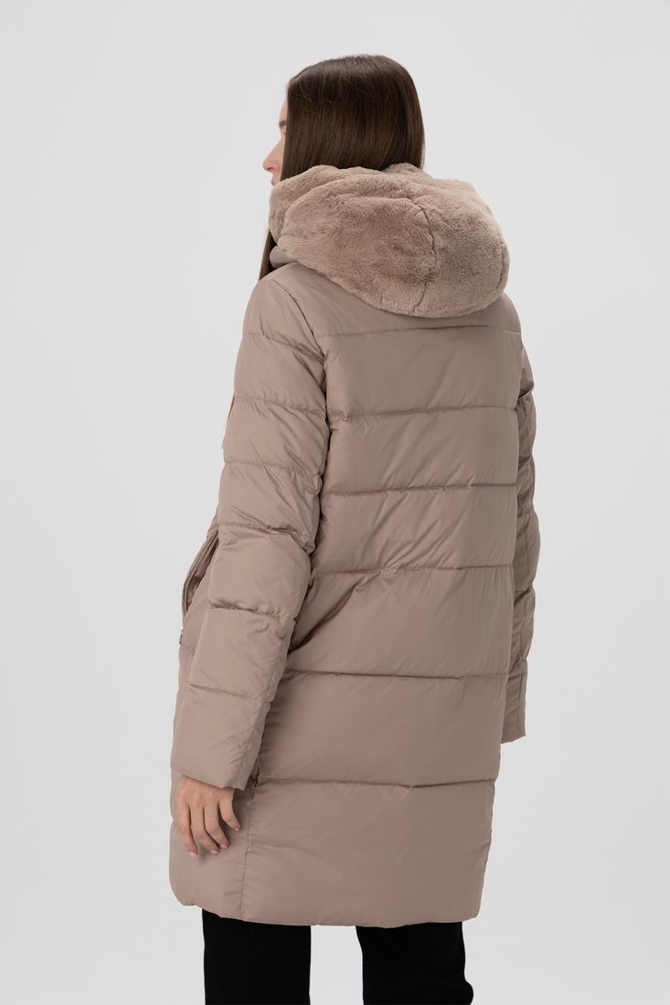 Фото Куртка зимова жіноча Towmy 2010 S Темно-бежевий (2000989855842W)