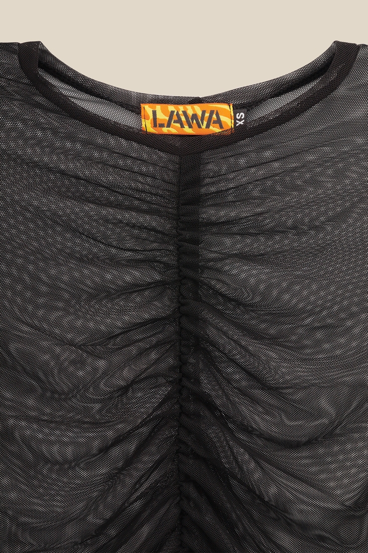 Фото Лонгслів однотонний жіночий LAWA WTC02356 XL Чорний (2000990474933D)