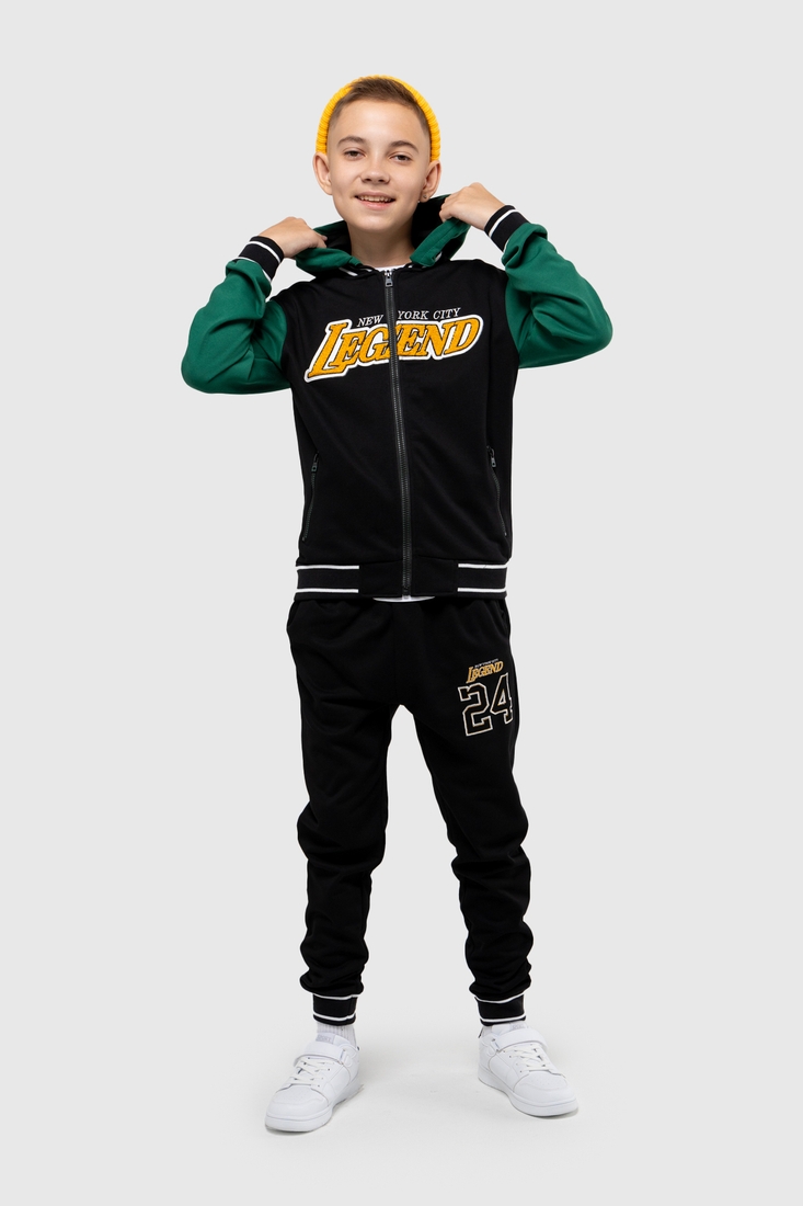 Фото Спортивный костюм для мальчика S&D XD023 кофта + штаны 164 см Зеленый (2000989958130D)