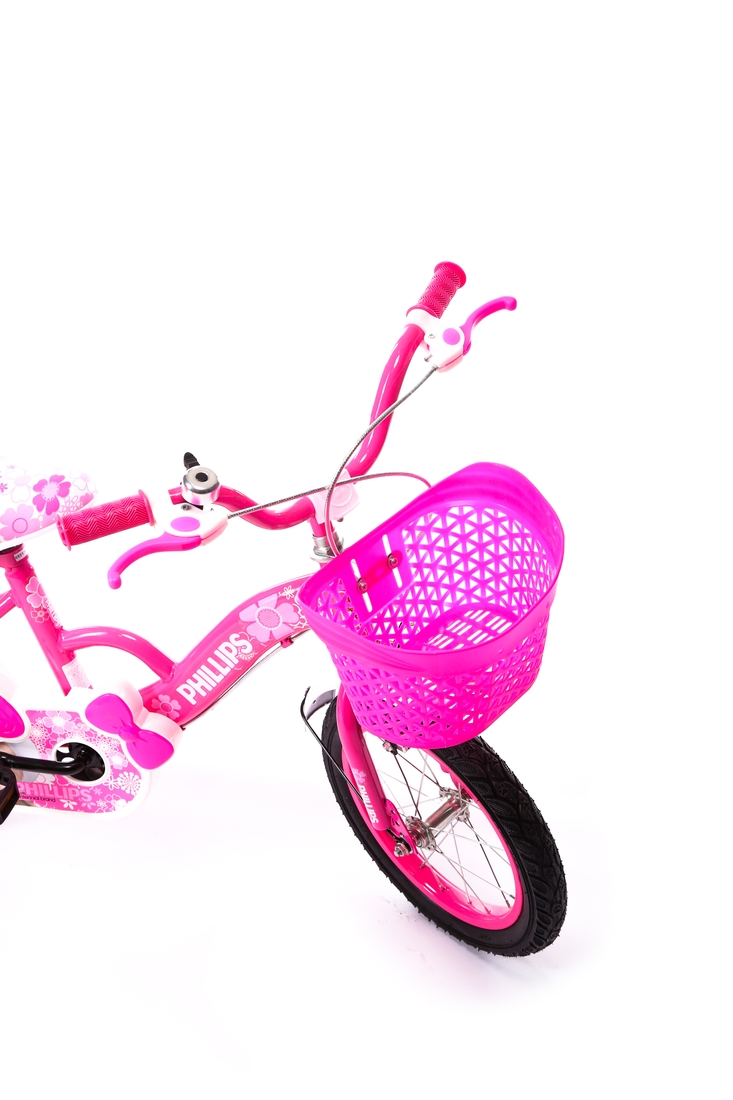 Фото Велосипед детский 2-х колесный 14 радиус колеса PHILLIPS S0924-266 Розовый (2000903247906)
