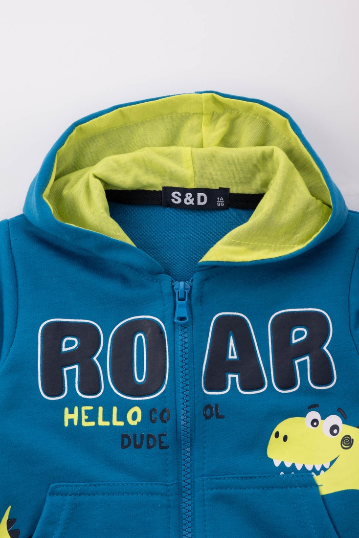 Фото Спортивний костюм (кофта,штани,футболка) для хлопчика S&D 1212 110 см Блакитний (2000989561828D)