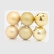Набор новогодних шариков 6 шт 22V7673-39 Золотой (2002014862757)(NY) Фото 1 из 4