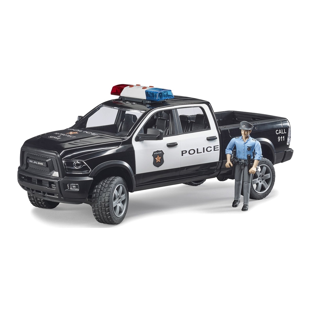 Фото Набор игрушечный полицейский Jeep Wrangler с велосипедистом 02505 (2000904590377)