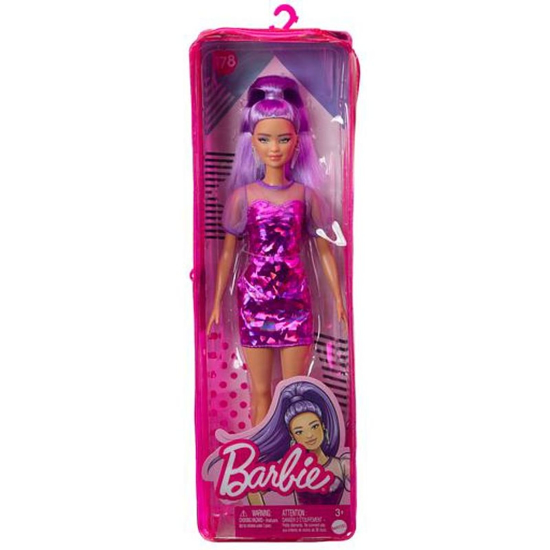 Фото Лялька Barbie "Модниця" у фіолетових відтінках HBV12 (194735002078)