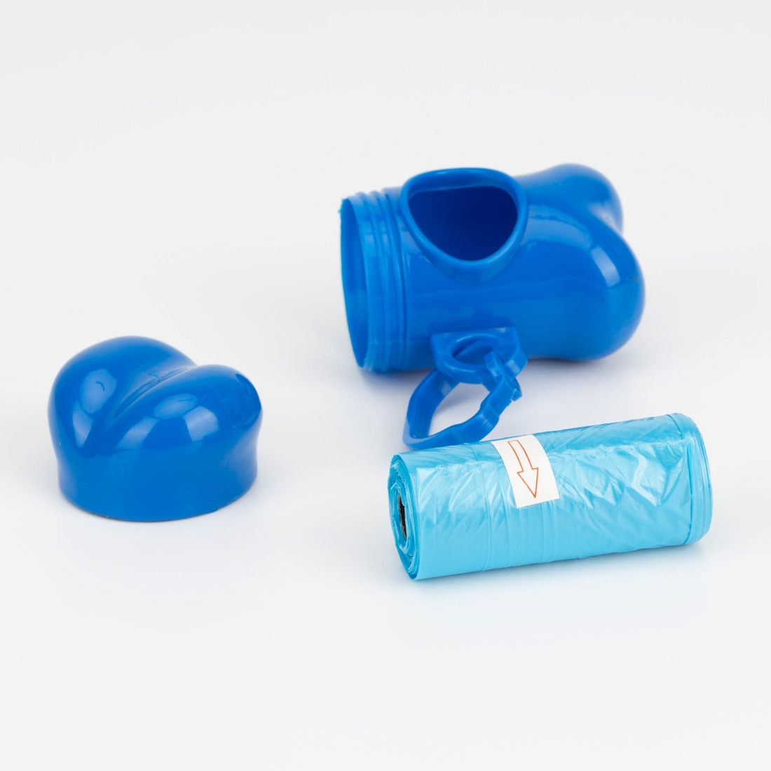 Контейнер пластиковий ATS2342 з пакетами для прибирання за собаками 15 шт. Синій (2000989588139)