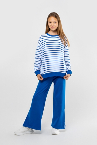 Фото Костюм (реглан+штаны) для девочки Viollen 2183 152 см Синий (2000989927402D)