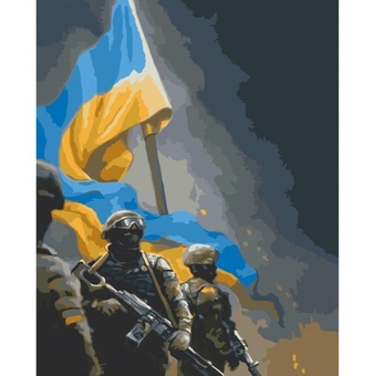 Набір для розпису "Українські воїни" 40*50 см 10339-AC Різнокольоровий (2000980915750)