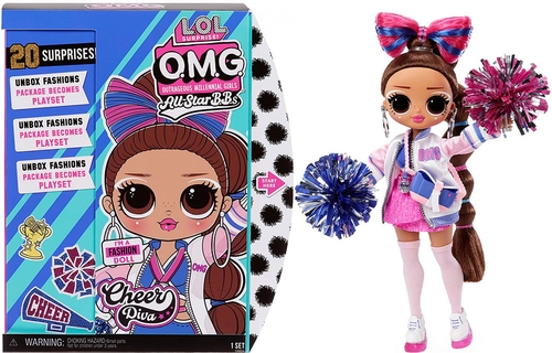 Фото Ігровий набір з лялькою L.O.L. SURPRISE! серії "O.M.G. Sports Doll" – ЛЕДІ-ЧИРЛІДЕР (з аксесуарами) (6900006613416)