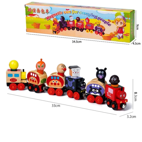 Фото Деревянная игрушка Поезд 902-17G Разноцветный (2002014933075)