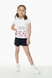 Костюм для дівчинки Breeze 1080 футболка + шорти 110 см Білий (2000989655480S) Фото 3 з 14
