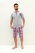 Пижама мужская брюки+шорты,L 5135 Разноцветный (2000988978627S) Фото 1 из 11