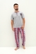 Пижама мужская брюки+шорты,L 5135 Разноцветный (2000988978627S) Фото 4 из 11