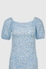 Платье с узором женское Poncik 23058 XL Голубой (2000990620507S) Фото 9 из 11