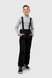 Штаны на шлейках для мальчика EN101 164 см Черный (2000989593836W) Фото 1 из 17