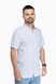 Рубашка однотонная мужская FIGO 7055-B 2XL Голубой (2000904147939S) Фото 1 из 11