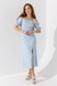 Сукня з візерунком жіноча Poncik 23058 XS Блакитний (2000990620460S) Фото 1 з 11