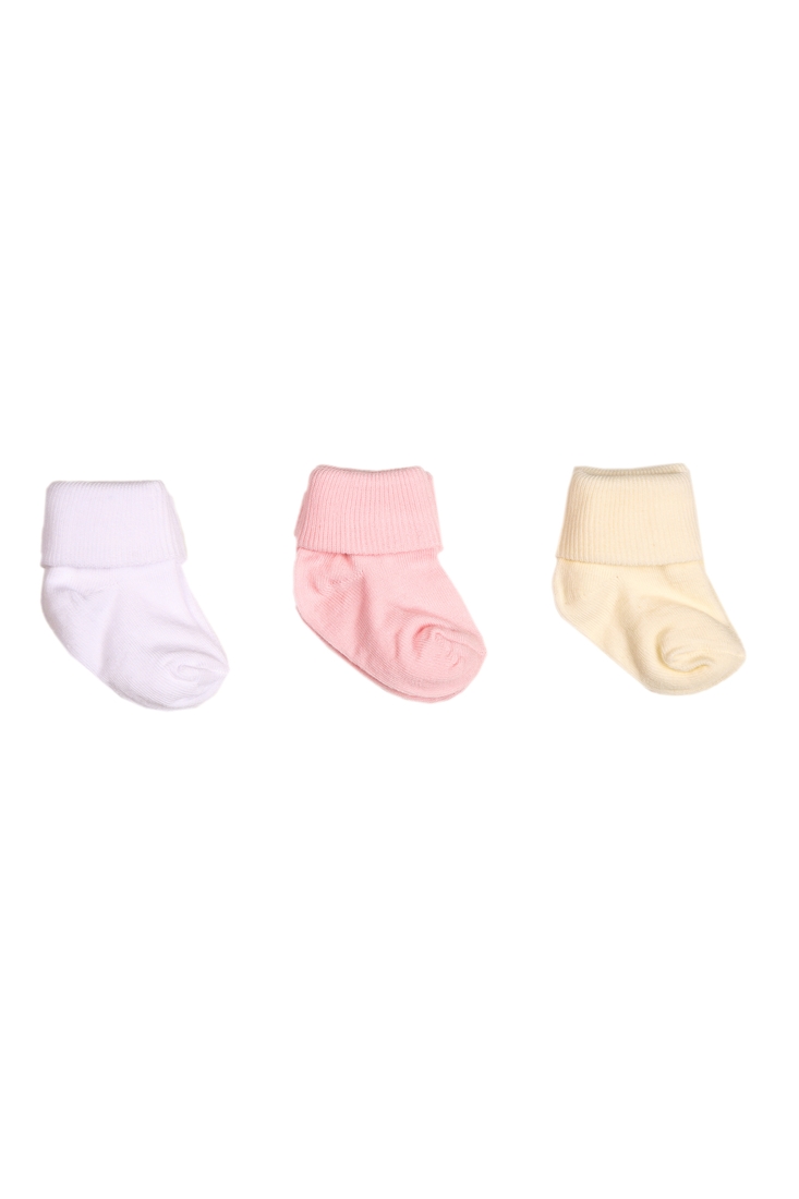 Фото Набір з 3-х пар шкарпеток дівчинка B120/Д 0-6 місяців Різнокольоровий (2000904112692)