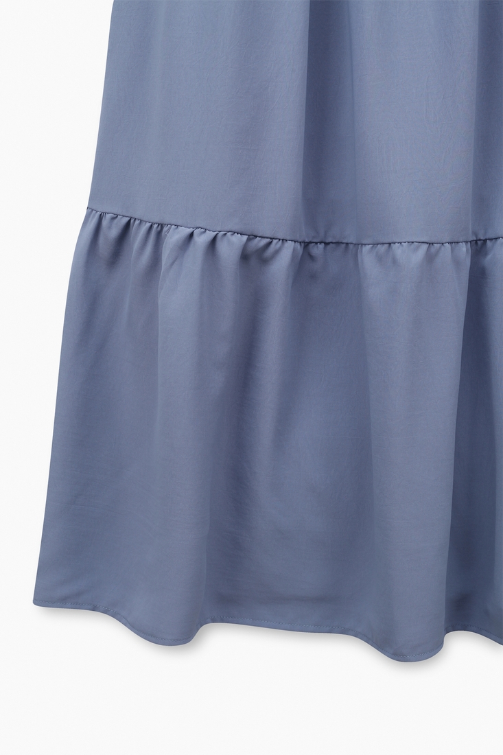 Фото Платье женское однотонное W23-10 L Голубой (2000989402589D)