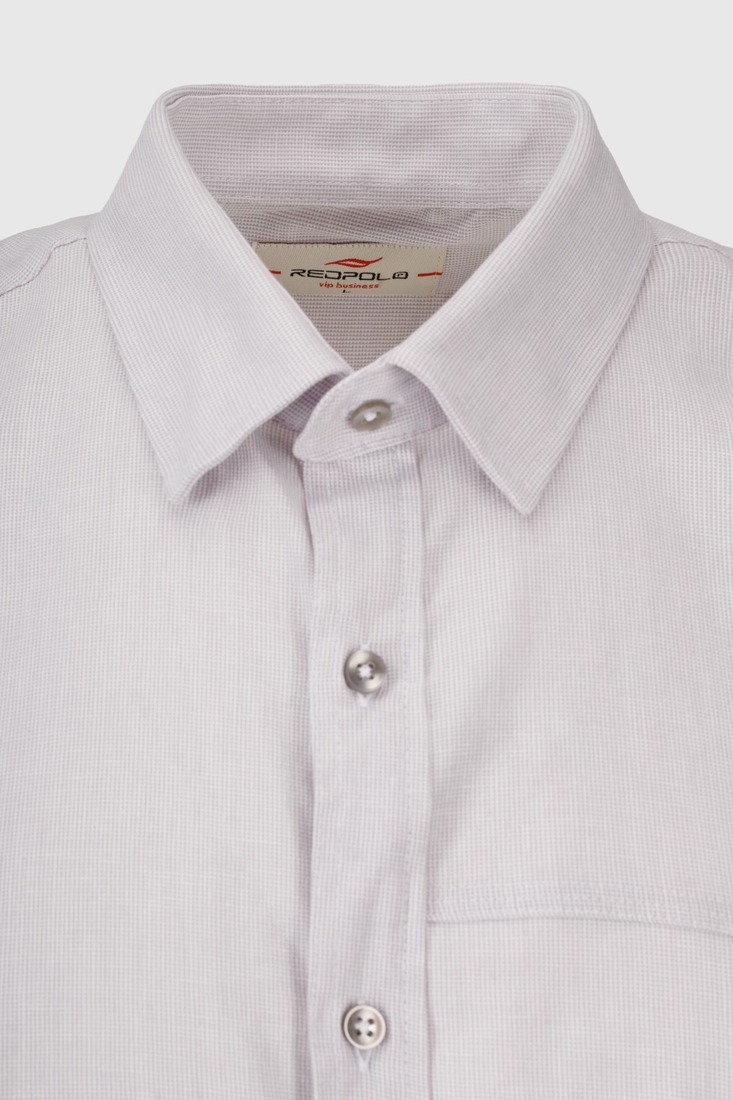 Фото Рубашка с узором мужская Redpolo 3927 3XL Светло-серый (2000990620552S)