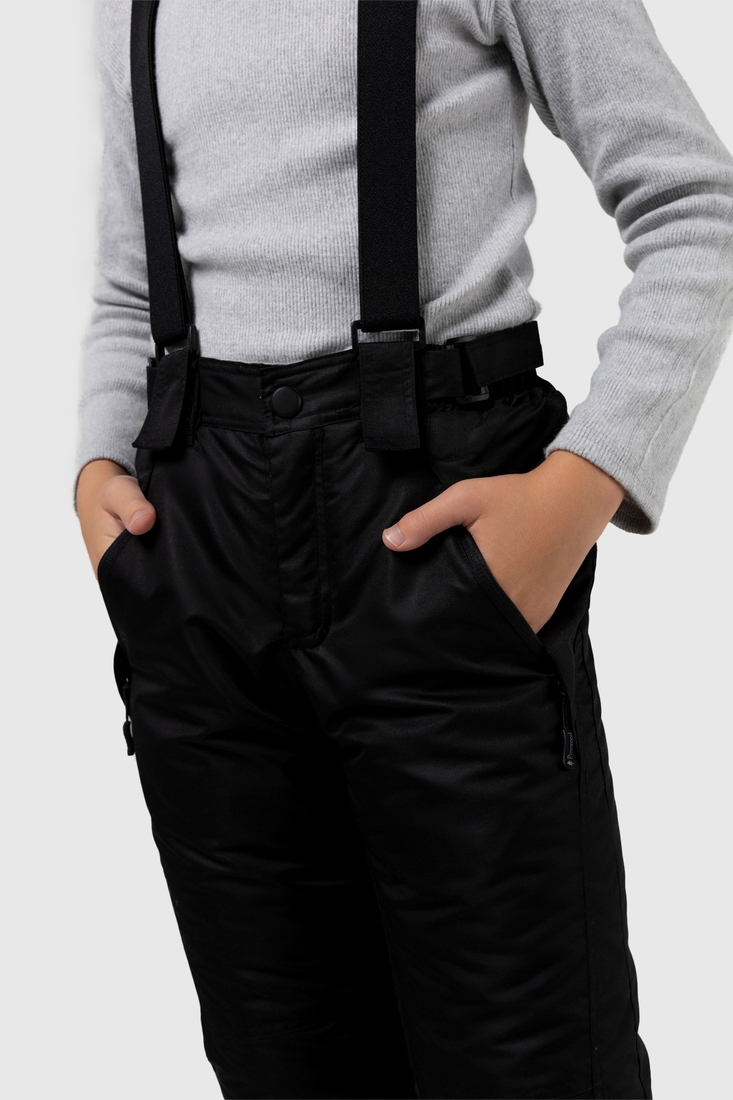 Фото Штаны на шлейках для мальчика EN101 140 см Черный (2000989593799W)
