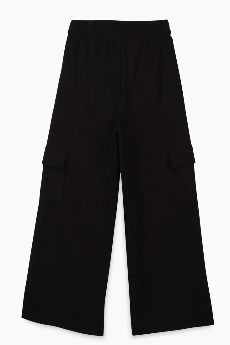 Фото Спортивные брюки палаццо женские Firesh 5950 S Черный (2000989525387D)