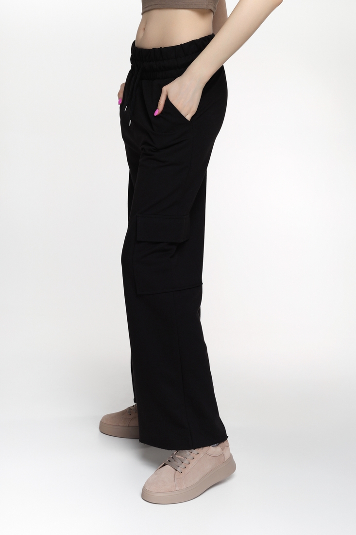 Фото Спортивні штани палаццо жіночі Firesh 5950 L Чорний (2000989525479D)