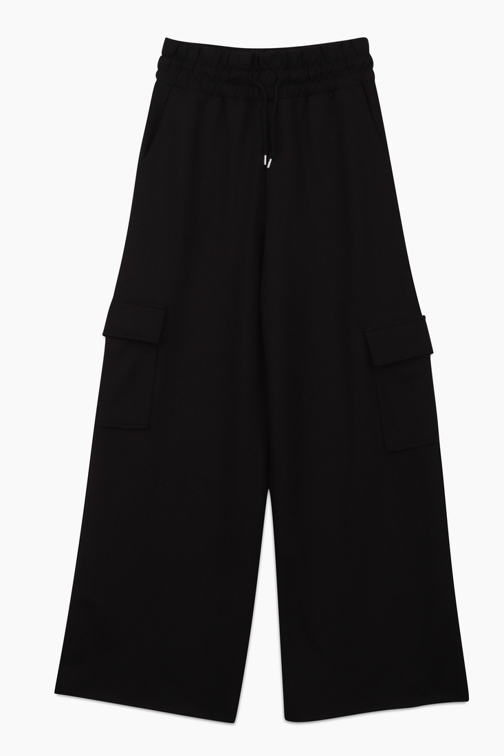 Фото Спортивні штани палаццо жіночі Firesh 5950 M Чорний (2000989525462D)