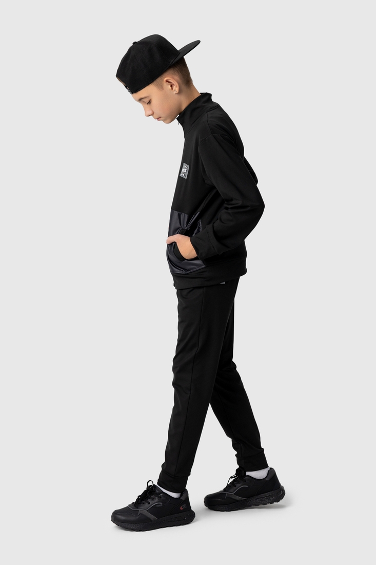 Фото Спортивний костюм (кофта, штани) для хлопчика MAGO T357 152 см Чорний (2000989918417D)