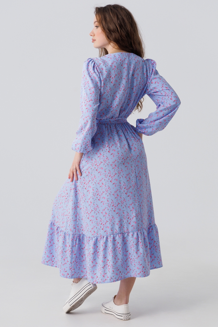 Фото Платье с узором женское 2410 XL Голубой (2000990474230D)