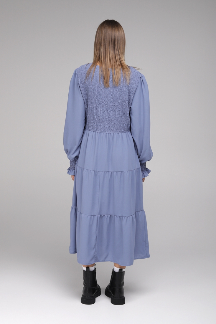 Фото Платье женское однотонное W23-10 XL Голубой (2000989402596D)