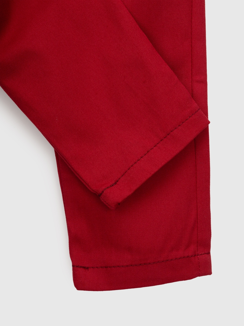 Фото Костюм для мальчика (рубашка+штаны+подтяжки) Mini Papi 3189 104 см Бордовый (2000990489388D)