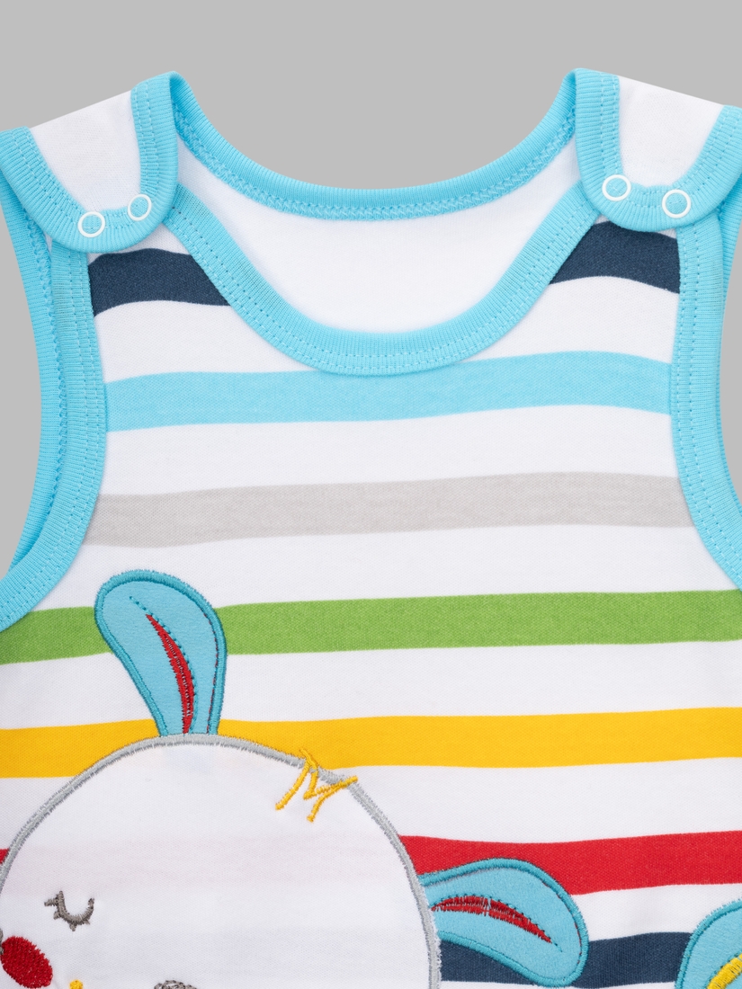 Фото Пісочник + футболка для малюків Mini Papi 1172 68 см Блакитний (2000990599315A)