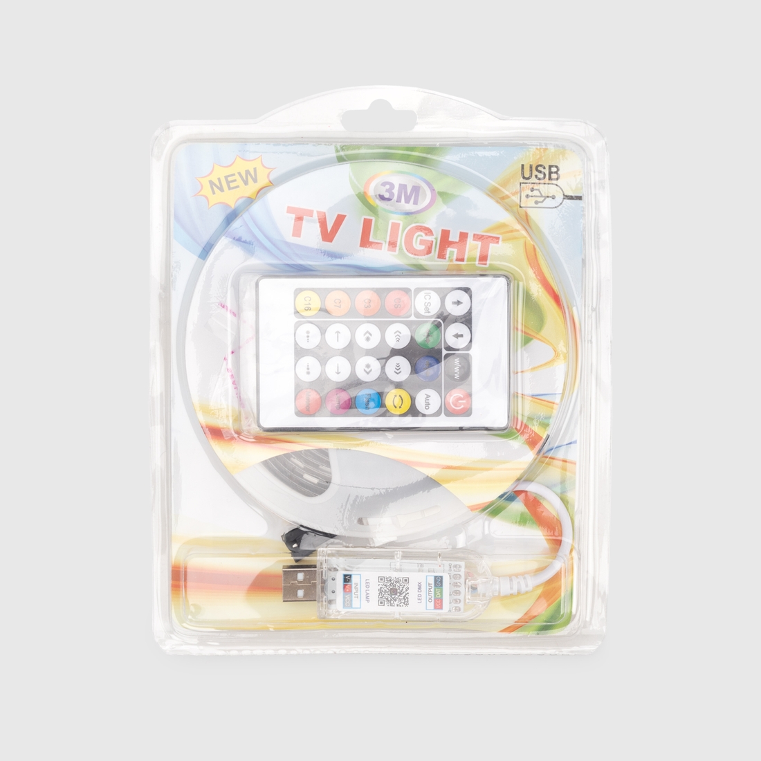 Фото LED-стрічка USB 3 м WW52611 Різнокольоровий (2002014439768)(NY)