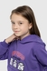 Худі з принтом для дівчинки Ecrin 4706 104 см Фіолетовий (2000990221926D) Фото 2 з 13