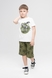 Костюм для мальчика Hees HS-78 футболка + шорты 128 см Белый (2000989622611S) Фото 2 из 15