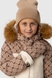 Куртка зимова для дівчинки Feiying J-07 98 см Бежевий (2000989629221W) Фото 8 з 29