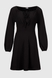Сукня однотонна жіноча 653 42 Чорний (2000990350732D) Фото 9 з 12