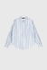 Рубашка с узором для девочки LocoLoco 9129 158 см Бело-голубой (2000990486660D) Фото 9 из 15