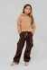Штани карго для дівчинки Yekipeer C09-1 110 см Коричневий (2000989745921S) Фото 4 з 12