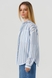 Рубашка с узором для девочки LocoLoco 9129 158 см Бело-голубой (2000990486660D) Фото 6 из 15
