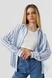Рубашка с узором для девочки LocoLoco 9129 158 см Бело-голубой (2000990486660D) Фото 3 из 15