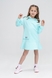 Сукня-худі для дівчинки Toontoy 23050 110 см М'ятний (2000989670773D) Фото 1 з 10