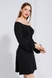Платье однотонное женское 653 50 Черный (2000990350770D) Фото 3 из 12