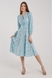 Сукня з візерунком жіноча 2407 XL Бірюзовий (2000990450609D) Фото 1 з 11
