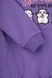 Худі з принтом для дівчинки Ecrin 4706 122 см Фіолетовий (2000990221957D) Фото 12 з 13