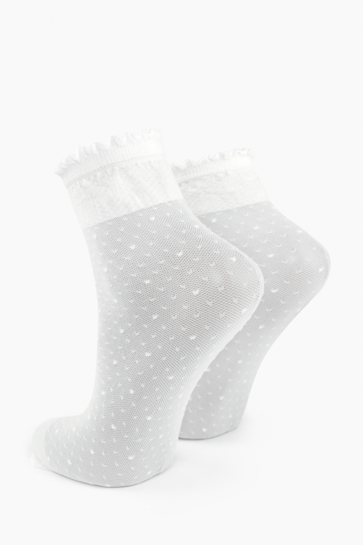 Фото Шкарпетки для дівчинки, One Size Крапка Білий (2000904389247A)
