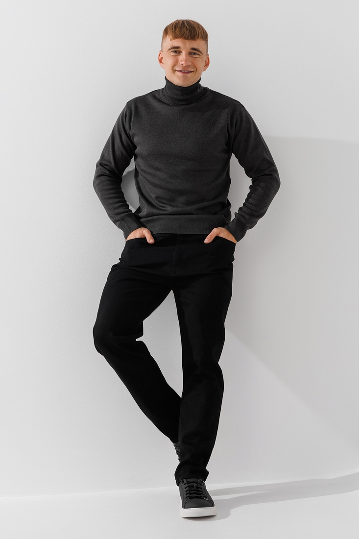 Фото Джинси Slim Fit чоловічі Blackwan BW-309 38 Чорний (2000990719423D)