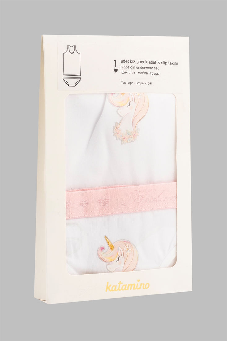 Фото Комплект белья для девочки Katomino K128387 134-140 см Молочный (2000990444981A)