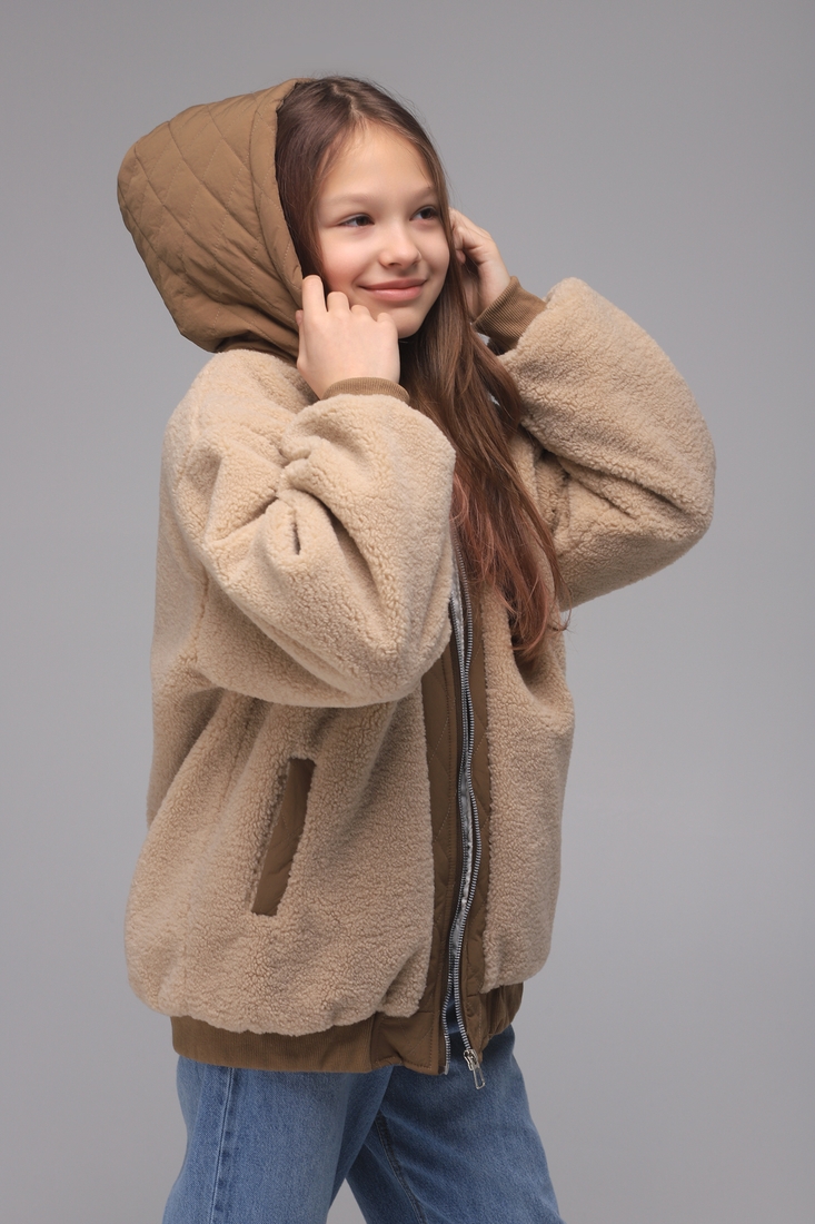 Фото Куртка для дівчинки демісезонна XZKAMI 8522456 140 см Кавовий (2000989344575D)