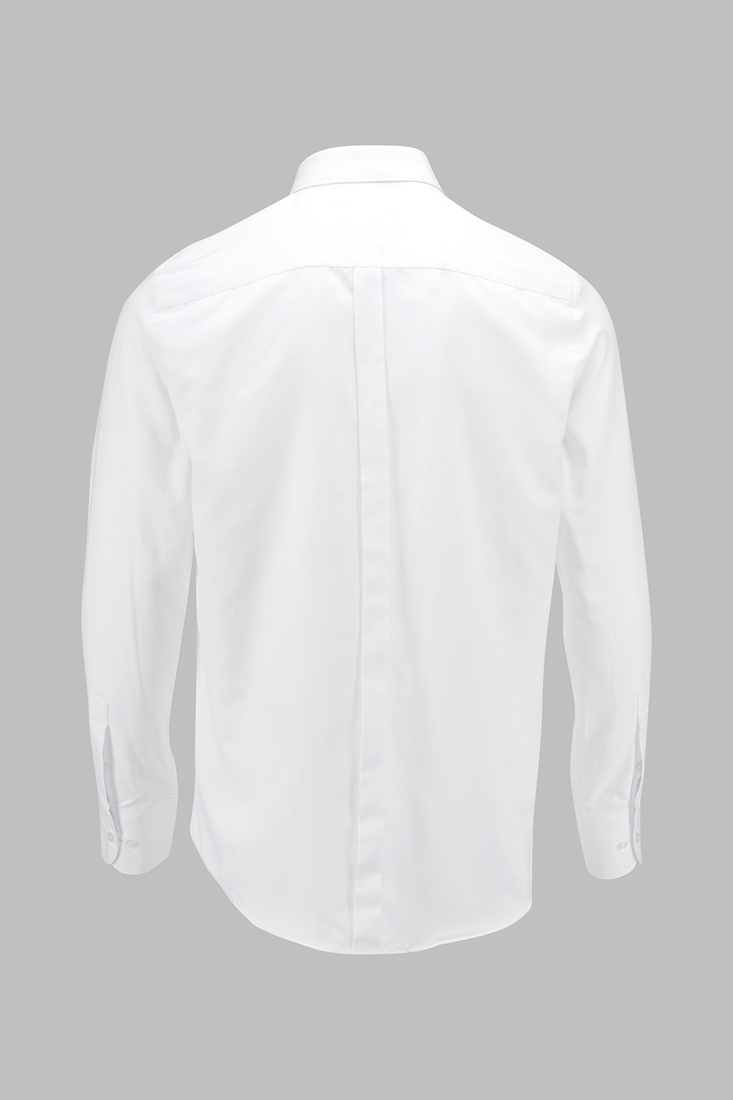 Фото Рубашка мужская классическая однотонная 36002 S Белый (2000990632869А)